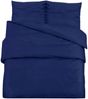 vidaXL Bettwäsche-Set Marineblau 200x200 cm Baumwolle 136143 Bild 2