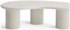 Couchtisch Evan 2er-Set Ø50/130x70 cm, Cream White Bild 3