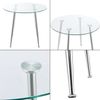 Glastisch Humppila 80x75 cm Chromfarben [en. casa] Bild 5