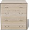 vidaXL Kommode mit 4 Schubladen 60×30,5×71 cm Eichenbraun 242544 Bild 4