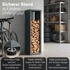 STEELSØN 'Keid' Kaminholzregal 110x40x40 cm, Brennholz Regal für innen/außen, rostfrei & wetterfest, stabil aus Metall, anthrazit Bild 3