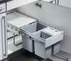 HAILO 3642-13 Abfallsorter 35 (18 + 2x8,5) Liter RAUMSPAR TANDEM ab 40 cm Schrankbreite Bild 3