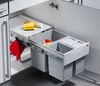 HAILO 3642-13 Abfallsorter 35 (18 + 2x8,5) Liter RAUMSPAR TANDEM ab 40 cm Schrankbreite Bild 4