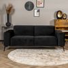Bronx71 Samt Sofa Vegas 2,5-Sitzer schwarz Bild 4