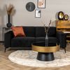 Bronx71 Samt Sofa Vegas 2,5-Sitzer schwarz Bild 3