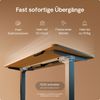 Desktronic HomePro Elektrisch höhenverstellbarer Schreibtisch 140x70cm Grau/Eiche mit Memory-Funktion, Anti-Kollisions Technologie, USB-A und USB-C-Ladeanschlüssen Bild 3