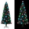 vidaXL Vorbeleuchteter Weihnachtsbaum mit Ständer und LED 240 cm Glasfaser 284304 Bild 3