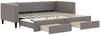 vidaXL Tagesbett Ausziehbar mit Schubladen Taupe 90x200 cm Stoff 3196617 Bild 2