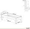 Holzbett (Fichte) "Rosi" 80 x 220 cm 38 cm mit Kopfteil Massivholzbett Bett Bild 5