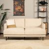 Bronx71 Bouclé Sofa Denver 2,5-Sitzer beige Bild 2