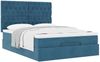 vidaXL Ottoman-Bett mit Matratzen Dunkelblau 140x200 cm Samt 3313551 Bild 5