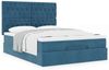 vidaXL Ottoman-Bett mit Matratzen Dunkelblau 140x200 cm Samt 3313551 Bild 4