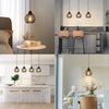 ZMH Pendelleuchte Vintage Hängelampe Industrial - Schwarz 1.5M Pendellampe Esstisch mit Schalter Stecker E27 Retro Lampenfassung 1fla. Max. 60W Hängeleuchte für Schlafzimmer Wohnzimmer Küche Restaurant Bild 2