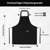 Agger Kochschürze für Damen und Herren mit verstellbaren Trägern und großen Taschen, (1-tlg), wasserdichte Kochschürze, ideal auch als Grillschürze Bild 2