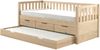 Ausziehbett Karena 211x98x86 Kojenbett Massivholz natur Bild 3