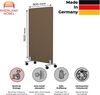 Rheinland Möbel FocusWall STWR0816 – Akustik-Stellwand 800×1600 mm in Stofffarbe Sandstorm inkl. Rollen – Mobile Schreibtisch-Trennwand für Büro & Homeoffice – Schallschutz – Made in Germany Bild 2