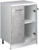 Kommode unter Schräge Rion Beton 60x81.6 cm ohne Schräge mit 2 Türen Vicco Bild 4