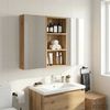 vidaXL Badezimmer-Wandschrank Kunsthandwerk Eiche 30 x 10 x 60,5 cm 889326 Bild 5