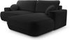 AX LIVING Ecksofa mit Schlaffunktion Peoni 267 cm elegantes Schwarz R Bild 3