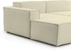 Dmora Sofa mit Halbinsel Assurte, modulares Sofa mit linker Chaiselongue, modernes Stoffsofa, 100 % Made in Italy, 240 x 170 x 70 cm, Beige Bild 4