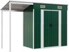 vidaXL Gartenhaus mit Schleppdach Grün 277x107x181 cm Stahl 364524 Bild 2