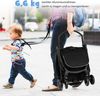 Kinderwagen klappbar Reisebuggy mit Liegefunktion Kinderbuggy tragbar mit verstellbarer Rückenlehne Schwarz Bild 5