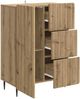 vidaXL Sideboard Artisan-Eiche 66 x 34,5 x 91,5 cm Holzwerkstoff 894404 Bild 3