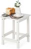 Beistelltisch Witterungsbeständiger HDPE Adirondack Tisch 36 x 36 x 47 cm Weiß Bild 2