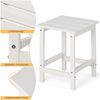 Beistelltisch Witterungsbeständiger HDPE Adirondack Tisch 36 x 36 x 47 cm Weiß Bild 3