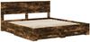 vidaXL Bettrahmen Geräucherte Eiche 200 x 200 cm Holzwerkstoff 3408226 Bild 4