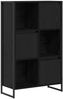 vidaXL Bücherregal Schwarz Eichen-Optik 68 x 30 x 108.5 cm 886540 Bild 2