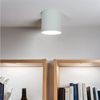 Licht-Erlebnisse Deckenleuchte POINT, ohne Leuchtmittel, Deckenlampe rund Ø 12,7 cm Weiß Metall Modern Downlight Bild 2
