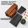 ENOKING Messerblock Akazienholz ohne Messer Universal Holz Küchenzeile Bild 4