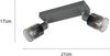 Reality Deckenstrahler 2er Spot Cadiz E14 schwarz Metall Glas Bild 3