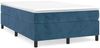 vidaXL Boxspringbett mit Matratze Dunkelblau 120x200 cm Samt 3144673 Bild 2