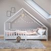 IDIMEX Kinderbett CORA, Kinderbett 90x190 cm mit Rausfallschutz Montessori Bodenbett Weiß Bild 2