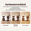 Merax Kommode mit 6 Schubladen & geschwungenem Design, Elegantes Sideboard in Weiß mit schokoladenfarbenen Holzleisten, Leise Schiebe-Schubladen & Kippsicherung Bild 5
