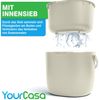 YourCasa Biomülleimer Küche 6L für alltäglichen Biomüll Spülmaschinenfest mit Sieb, Spülmaschinenfest, 6L Fassungsvermögen Bild 3