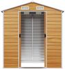 vidaXL Gerätehaus Hellbraun 191x130x198 cm Verzinkter Stahl 3188275 Bild 5