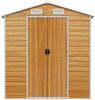 vidaXL Gerätehaus Hellbraun 191x130x198 cm Verzinkter Stahl 3188275 Bild 4