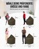 PATCH HOME Sitzsack Tropfenform – Jumbo – Khaki, bequemer Sitzsack aus Luxus-Polyester-Gewebe, bereits befüllt Bild 3