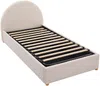 Vente-unique - LIRIMO Bett Stoff Beige - B 202 cm x H 87 cm x L 103 cm Bild 3