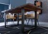 Esstisch CITY Altholz recycelt natur Glas 180x90 Wolf Möbel Bild 3