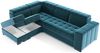 Ecksofa Schlafsofa Sofa CESENA Stoff Salvador Schokobraun Ottomane Links Bild 2