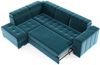 Ecksofa Schlafsofa Sofa CESENA Stoff Salvador Schokobraun Ottomane Links Bild 3