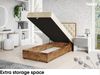 MEBLINI Boxspringbett LOFTY 3 90x200 cm mit Bettkasten – H3/Beige Samt Gepolstert Einzelbett mit Topper & Bonellfederkern-Matratze Bild 5