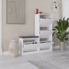 Skye Decor Schuhschrank 100% MELAMINE COATED PARTICLE BOARD, 118,5 cm x 26 cm x 105 cm S4115 Bild 2