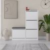 Skye Decor Schuhschrank 100% MELAMINE COATED PARTICLE BOARD, 118,5 cm x 26 cm x 105 cm S4115 Bild 3