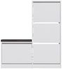 Skye Decor Schuhschrank 100% MELAMINE COATED PARTICLE BOARD, 118,5 cm x 26 cm x 105 cm S4115 Bild 4