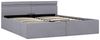 vidaXL Bett mit Bettkasten Hydraulisch LED Hellgrau Stoff 180x200 cm 285611 Bild 2